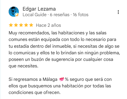 Reseña de 5 estrellas de Edgar Lezama en Google