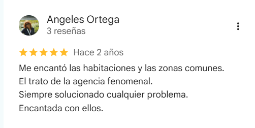 Reseña de 5 estrellas de Ángeles Ortega en Google
