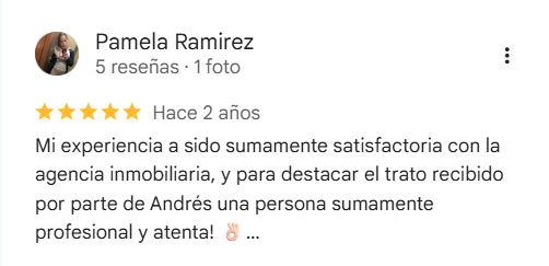 Reseña de 5 estrellas de Pamela Ramírez en Google
